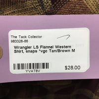 LS Flannel Western Shirt, snaps *vgc
