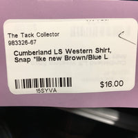 LS Western Shirt, Snap *like new