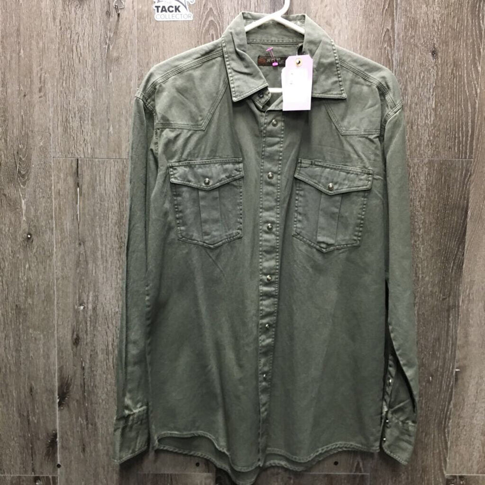 MWNA LS Western Shirt, Snap, tag *new