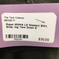 MWNA LS Western Shirt, Snap, tag *new