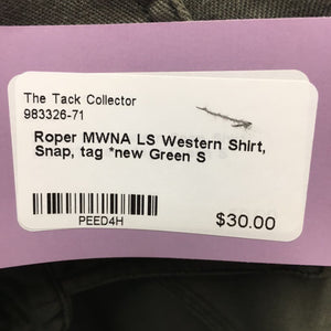 MWNA LS Western Shirt, Snap, tag *new