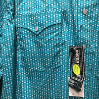 MENS LS Western Snap Shirt, tag *new