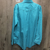MENS LS Western Snap Shirt, tag *new