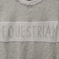 LS Light Cotton Sweater *vgc, pilly, mnr snags, unstitched logo, older