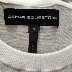 LS Light Cotton Sweater *vgc, pilly, mnr snags, unstitched logo, older