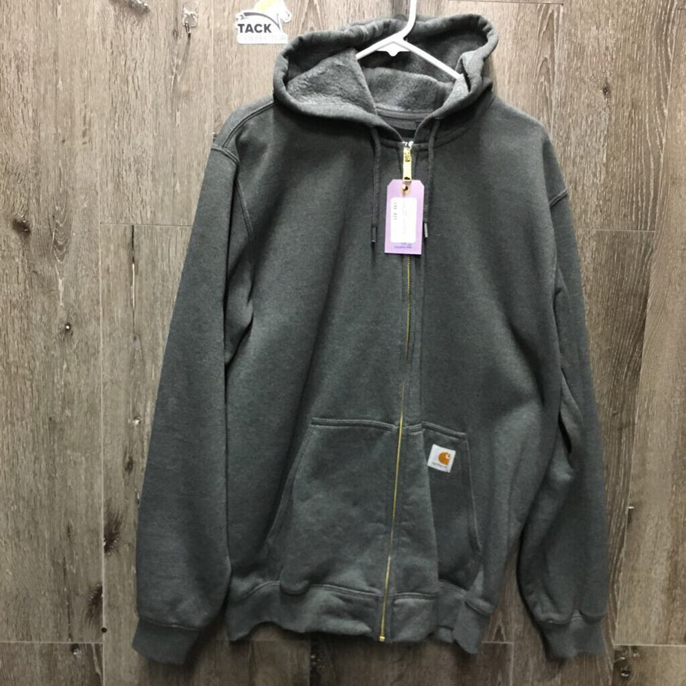 MENS Hvy Sweatshirt Hoodie Jacket, Zipper *like new