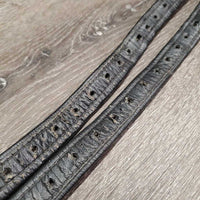 Pr Stirrup Leathers *vgc, mnr dirt, dents, stiff, dry, scrapes, peeled spots
