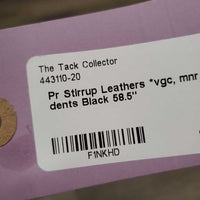Pr Stirrup Leathers *vgc, mnr dirt, dents, stiff, dry, scrapes, peeled spots
