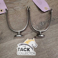 Rounded Edge Flat Wide Spurs *gc, scuffs, rubs, faded, scratches, dull
