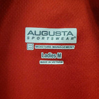 SS Polo Sun Shirt, 1/4 Button Up, Mesh Sleeves "Ontario Young Riders" *vgc, mnr snags, loose threads
