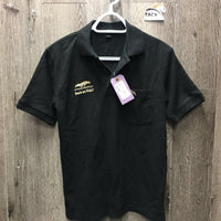 SS Polo Shirt, 1/4 Button Up "Spruce Meadows" *xc
