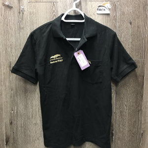 SS Polo Shirt, 1/4 Button Up "Spruce Meadows" *xc