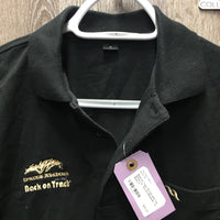 SS Polo Shirt, 1/4 Button Up "Spruce Meadows" *xc