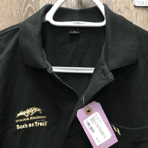 SS Polo Shirt, 1/4 Button Up "Spruce Meadows" *xc