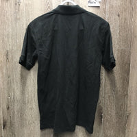 SS Polo Shirt, 1/4 Button Up "Spruce Meadows" *xc
