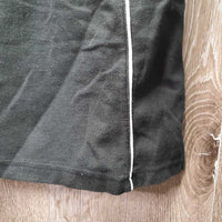 SS Polo Shirt, 1/4 Zip up "Spruce Meadows" *gc, pit stains, hairy, mnr faded & edge rubs
