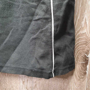 SS Polo Shirt, 1/4 Zip up "Spruce Meadows" *gc, pit stains, hairy, mnr faded & edge rubs