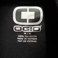 SS Polo Shirt, 1/2 Button Up "TSM - Team Spruce Meadows" *vgc, mnr deodorant sparkles