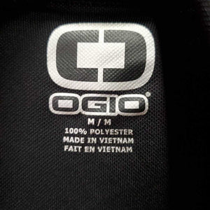 SS Polo Shirt, 1/2 Button Up "TSM - Team Spruce Meadows" *vgc, mnr deodorant sparkles