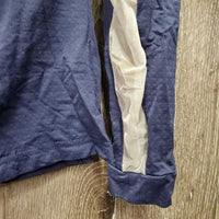 LS Sun Shirt, 1/2 Zip Up, Mesh Sleeves "WEC" *fair/gc, pit stains, dingy sleeves, v.snagged, faded
