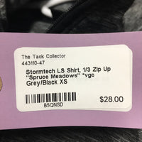 LS Shirt, 1/3 Zip Up "Spruce Meadows" *vgc