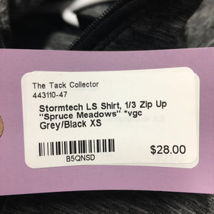 LS Shirt, 1/3 Zip Up "Spruce Meadows" *vgc