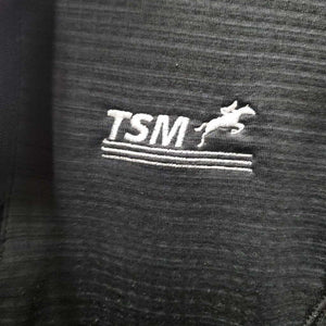 LS Fleece Lined Shirt, 1/3 Zip Up "Team Spruce Meadows" *gc, rubs, pills, older?