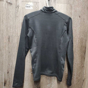 LS Fleece Lined Shirt, 1/3 Zip Up "Team Spruce Meadows" *gc, rubs, pills, older?