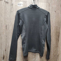 LS Fleece Lined Shirt, 1/3 Zip Up "Team Spruce Meadows" *gc, rubs, pills, older?
