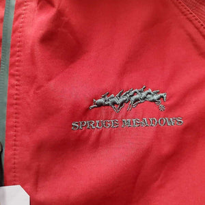 Rain Jacket Hood, Zipper "Spruce Meadows" *vgc, clean, v.wpf, stained cuffs, taped seams