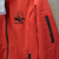 Fleece Lined Soft Shell Jacket, Zipper "Ontario Young Riders" *gc, rubs, pills, clumpy pocket lining, mnr snags
