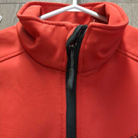 Fleece Lined Soft Shell Jacket, Zipper "Ontario Young Riders" *gc, rubs, pills, clumpy pocket lining, mnr snags
