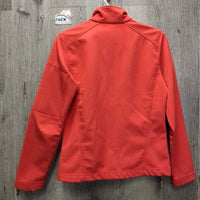 Fleece Lined Soft Shell Jacket, Zipper "Ontario Young Riders" *gc, rubs, pills, clumpy pocket lining, mnr snags
