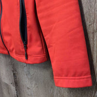 Fleece Lined Soft Shell Jacket, Zipper "Ontario Young Riders" *gc, rubs, pills, clumpy pocket lining, mnr snags

