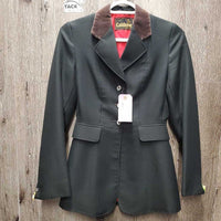 Vintage Dressage Show Jacket, Velvet Collar *vgc, button hole threads, cuffs: puckers, rubs & pills