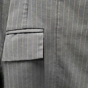 Show Jacket *gc/fair, torn lining seam, older, v.loose & folded cuffs