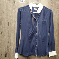 LS Show Shirt *gc, pit stains, collar: bubbled & dingy
