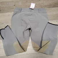 Euro Seat Breeches *gc, seam puckers, faded, rubbed/discolored seat & legs, seat seam: pulls/rubs, snags
