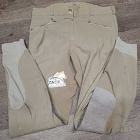 Euro Seat Breeches *gc/fair, faded, rubs, puckers, stains, rubs, pills, shrunk? discolored seat & legs, older
