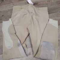 Euro Seat Breeches *gc/fair, faded, rubs, puckers, stains, rubs, pills, shrunk? discolored seat & legs, older
