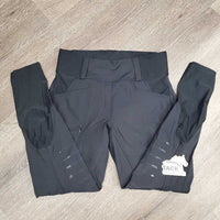 Light Pull On Riding Tight Breeches, Mesh Sides & Waist *gc/fair, loose threads, unstitched waist seam, v.peeled knees
