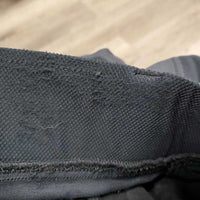 Light Pull On Riding Tight Breeches, Mesh Sides & Waist *gc/fair, loose threads, unstitched waist seam, v.peeled knees
