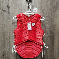 JUNIORS Sm Cell Safety Vest, Zipper, Side Laces *Sept, 2011 *xc, clean, mrn rubs & pills, ?replaced laces