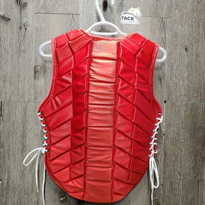 JUNIORS Sm Cell Safety Vest, Zipper, Side Laces *Sept, 2011 *xc, clean, mrn rubs & pills, ?replaced laces