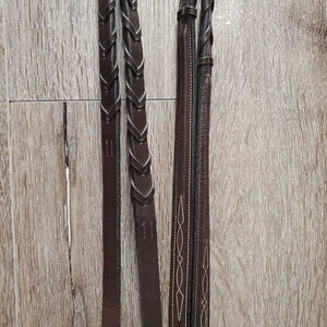 FS Rsd Hunter Bridle, FS/Rsd Braided Reins *xc, clean, mnr creases, rubs & creases