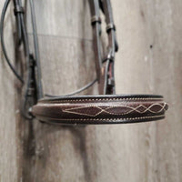 FS Rsd Hunter Bridle, FS/Rsd Braided Reins *xc, clean, mnr creases, rubs & creases