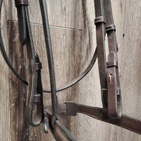 FS Rsd Hunter Bridle, FS/Rsd Braided Reins *xc, clean, mnr creases, rubs & creases

