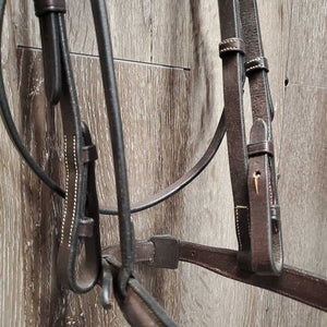 FS Rsd Hunter Bridle, FS/Rsd Braided Reins *xc, clean, mnr creases, rubs & creases