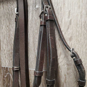 FS Rsd Hunter Bridle, FS/Rsd Braided Reins *xc, clean, mnr creases, rubs & creases