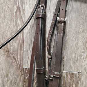 FS Rsd Hunter Bridle, FS/Rsd Braided Reins *xc, clean, mnr creases, rubs & creases